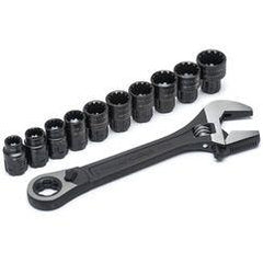 X6 PASS-THRU ADJ WRENCH SET - Eagle Tool & Supply