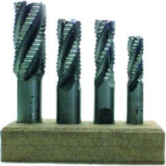 11/16 Dia. x 3-5/8 Overall Length 4-Flute Square End High Speed Steel SE End Mill-Round Shank--Uncoated - Eagle Tool & Supply