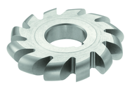 3/8 Radius - 6 x 3/4 x 1-1/4 - HSS - Convex Milling Cutter - Large Diameter - 14T - TiAlN Coated - Eagle Tool & Supply