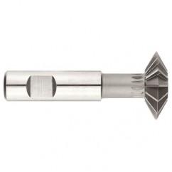 1" x 3/8 x 1/2 Shank - HSS - 90 Degree - Double Angle Shank Type Cutter - 12T - Uncoated - Eagle Tool & Supply