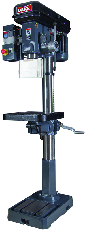 18" Floor Model Step Pulley Drill Press - 9 Speeds (270-2000RPM), 1" Drill Capacity,  1HP 110V 1PH ONLY Motor - Eagle Tool & Supply
