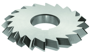 5 x 1 x 1-1/4 - HSS - 90 Degree - Double Angle Milling Cutter - 24T - TiAlN Coated - Eagle Tool & Supply