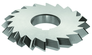 6 x 1 x 1-1/4 - HSS - 90 Degree - Double Angle Milling Cutter - 28T - TiCN Coated - Eagle Tool & Supply
