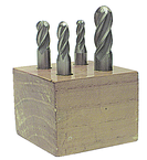 4 Pc. HSS Ball Nose Single-End End Mill Set - Eagle Tool & Supply