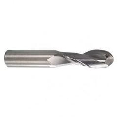 4mm TuffCut AL 2 Fl Ctr Cut Ball End Mill Necked - Eagle Tool & Supply
