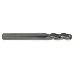 4mm TuffCut AL 3 Fl Ctr Cut Ball Al End Mill Necked - Eagle Tool & Supply