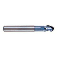 1" Dia. - 4" OAL - TiCN CBD-Ball Nose HP End Mill-3 FL - Eagle Tool & Supply