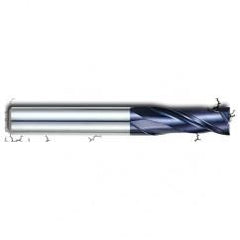 1/2" Dia. - 1-1/2" LOC - 3-1/2" OAL - 2 FL Carbide S/E HP End Mill-AlTiN - Eagle Tool & Supply