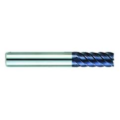 5/8" Dia. - 1-3/4" LOC - 4-1/4" OAL - .030 Radius 6 FL Carbide S/E HP End Mill-AlTiN - Eagle Tool & Supply