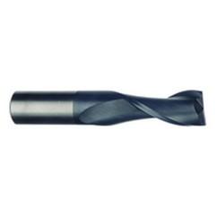 10mm Dia. x 72mm Overall Length 2-Flute Square End Solid Carbide SE End Mill-Round Shank-Center Cut-AlTiN - Eagle Tool & Supply