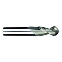 1/4" Dia. - 2-1/2" OAL - Uncoat CBD-Ball End HP End Mill-2 FL - Eagle Tool & Supply