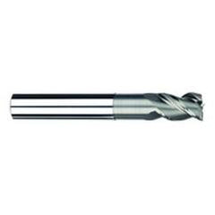 3/8" Dia. - 1/2" LOC - 3" OAL - 3 FL Carbide S/E HP End Mill-Uncoated - Eagle Tool & Supply