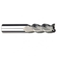 1/4" Dia. - 3/4" LOC - 2-1/2" OAL - 3 FL Carbide S/E HP End Mill-Uncoated - Eagle Tool & Supply