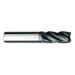 1/8 Dia. x 2-1/4 Overall Length 4-Flute Square End Solid Carbide SE End Mill-Round Shank-Center Cut-AlCrN-X - Eagle Tool & Supply