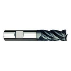 3/4" Dia. - 1-1/2" LOC - 4" OAL - .125 Radius 4 FL Carbide S/E HP End Mill-AlTiNx - Eagle Tool & Supply