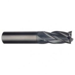 1/4 Dia. x 2-1/2 Overall Length 4-Flute Square End Solid Carbide SE End Mill-Round Shank-Center Cut-AlTiN - Eagle Tool & Supply
