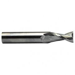 2mm Dia. x 45mm Overall Length 2-Flute Square End Solid Carbide SE End Mill-Round Shank-Center Cut-WXL - Eagle Tool & Supply