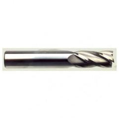 11mm Dia. x 76mm Overall Length 4-Flute Square End Solid Carbide SE End Mill-Round Shank-Center Cut-AlTiN - Eagle Tool & Supply