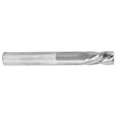 1/4 Dia. x 4 Overall Length 4-Flute Square End Solid Carbide SE End Mill-Round Shank-Center Cut-TiN - Eagle Tool & Supply