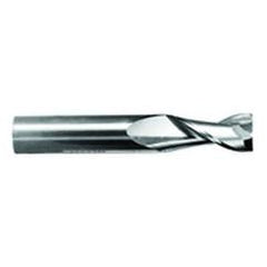1" Dia. - 1-1/2" LOC - 4" OAL - .030 Radius 2 FL Carbide S/E HP End Mill-TiN - Eagle Tool & Supply