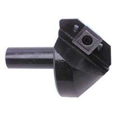 82° Point - 1-1/4" Min - 3/4" SH - Indexable Countersink & Chamfering Tool - Eagle Tool & Supply