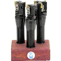 2; 2-1/2; 3'' Cutting Dia. x R8 SH - Holds Insert(s) - Indexable End Mill Set - Eagle Tool & Supply