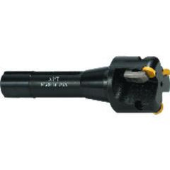 1-1/2'' Cutting Dia. x 1'' SH - Holds 3 Insert(s) - Round Insert Indexable End Mill - Eagle Tool & Supply