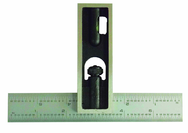 #DS150FM - 150mm - Full Metric Graduation - Double Square - Eagle Tool & Supply