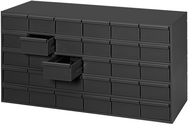 17-3/4 x 11-5/8 x 33-3/4'' (30 Compartments) - Steel Modular Parts Cabinet - Eagle Tool & Supply