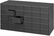 17-1/4" Deep - Steel - 30 Drawer Cabinet - for small part storage - Gray - Eagle Tool & Supply