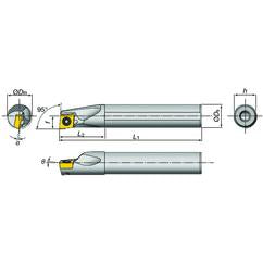 E16-SDXXR2-D20 Indexable Coolant Thru Boring Bar - Eagle Tool & Supply