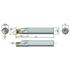 E16-SDXXR2-D20 Indexable Coolant Thru Boring Bar - Eagle Tool & Supply