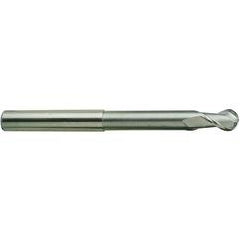1/4 X 1/4 X 4 N.240 2Fl H-37 Ball Extended Neck Alu-Power TiCN-Coated EM - - Eagle Tool & Supply