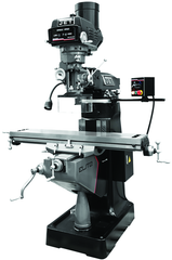 9 x 49" Table Variable Speed Mill With 3-Axis ACU-RITE 200S (Quill) DRO and X - Y - Z-Axis JET Powerfeeds - Eagle Tool & Supply