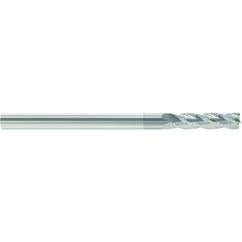 1/2 Dia. x 6 Overall Length 4-Flute Square End Solid Carbide SE End Mill-Round Shank-Center Cut-TiAlN - Eagle Tool & Supply