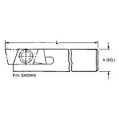 THE758R - 5/8 x 5/8" SH - Mini Groove Toolholder - Eagle Tool & Supply