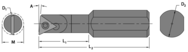 .270" Min - .500" SH - 3-1/2" OAL - Carbide Shank Boring Bar - Eagle Tool & Supply