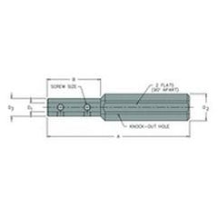 BBS-750/1500 - 3/4" Sleeve - 1-1/2" Shank - Steel Boring Bar Sleeve - Eagle Tool & Supply