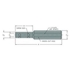 BBS-312/1250 - 5/16" Sleeve - 1-1/4" Shank - Steel Boring Bar Sleeve - Eagle Tool & Supply