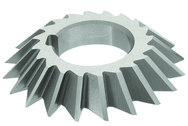 4 x 1 x 1-1/4 - HSS - 60 Degree - Left Hand Single Angle Milling Cutter - 20T - TiAlN Coated - Eagle Tool & Supply