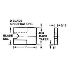 #DX20 - 2 For use with 3/16'' Thick Blades - Multi-Tool Auxiliary Pilot - Eagle Tool & Supply