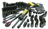 STANLEY® FATMAX® 1/4" & 3/8" Drive 141 Piece Matte Black Chrome Mechanic's Tool Set - Eagle Tool & Supply