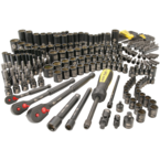 STANLEY® FATMAX® 1/4", 3/8" & 1/2" Drive 229 Piece Matte Black Chrome Mechanic's Tool Set - Eagle Tool & Supply
