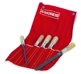 5 Pc. 8" General Purpose File Set-with Handles - Eagle Tool & Supply