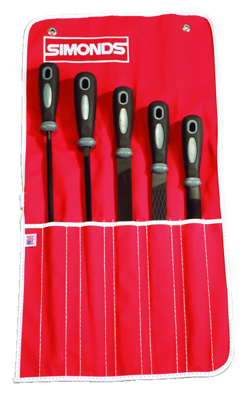 5 Pc. Hand File Set - 8" Bastard Cut - Eagle Tool & Supply