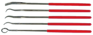 5 Pc. 2-3/4" Diamond Length - 5-1/2" OAL - Grit - Diamdon Riffler File Set - Eagle Tool & Supply