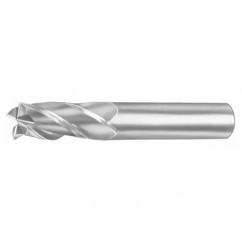 3mm Dia. x 57mm Overall Length 4-Flute Square End Solid Carbide SE End Mill-Round Shank-Center Cut-Uncoated - Eagle Tool & Supply