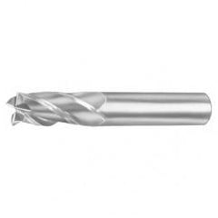 4mm Dia. x 57mm Overall Length 2-Flute Square End Solid Carbide SE End Mill-Round Shank-Center Cut-Uncoated - Eagle Tool & Supply