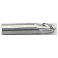 3/16" Dia. - 1-1/2" OAL -  Carbide for Aluminum ALU-S-45°-HP Stub End Mill - 2 FL - Eagle Tool & Supply