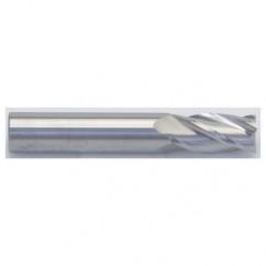 9/64 Dia. x 2 Overall Length 3-Flute Square End Solid Carbide SE End Mill-Round Shank-Center Cut-AlTiN - Eagle Tool & Supply